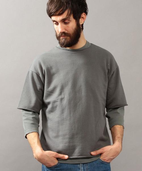 BEAUTY&YOUTH UNITED ARROWS(ビューティーアンドユースユナイテッドアローズ)の「BY ∴ カットオフ スウェット ショートスリーブ◆(スウェット・メンズ・ブラック/オリーブ/ホワイト/その他1・SMALL/MEDIUM/LARGE/X-LARGE)」の5枚目の写真