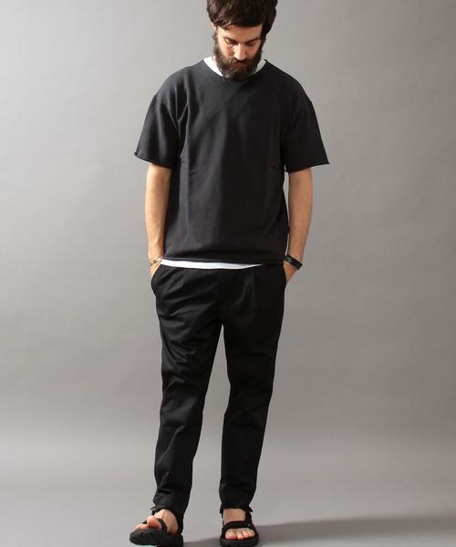 BEAUTY&YOUTH UNITED ARROWS(ビューティーアンドユースユナイテッドアローズ)の「BY ∴ カットオフ スウェット ショートスリーブ◆(スウェット・メンズ・ブラック/オリーブ/ホワイト/その他1・SMALL/MEDIUM/LARGE/X-LARGE)」の10枚目の写真