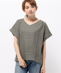 LBC | リネンレーヨンVネックプルオーバー(Tシャツ/カットソー)
