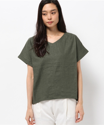 LBC | リネンレーヨンVネックプルオーバー(Tシャツ/カットソー)