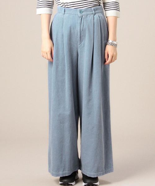 BEAUTY&YOUTH UNITED ARROWS（ビューティーアンドユースユナイテッドアローズ）の「BY コーデュロイタックワイドパンツ◆（その他パンツ・レディース・ダークブラウン/ライトブルー/ワインレッド/イエロー/ターコイズブルー・SMALL/MEDIUM）」の13枚目の写真