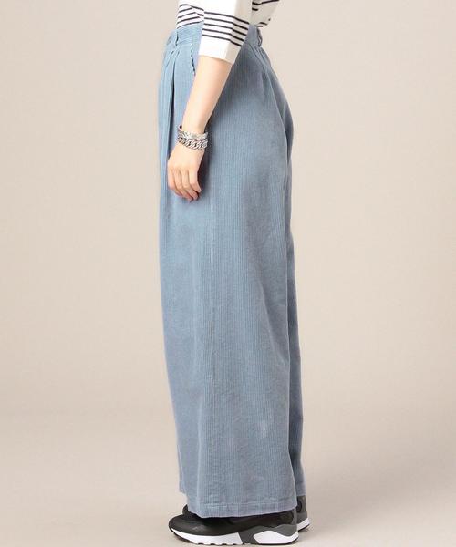 BEAUTY&YOUTH UNITED ARROWS（ビューティーアンドユースユナイテッドアローズ）の「BY コーデュロイタックワイドパンツ◆（その他パンツ・レディース・ダークブラウン/ライトブルー/ワインレッド/イエロー/ターコイズブルー・SMALL/MEDIUM）」の14枚目の写真