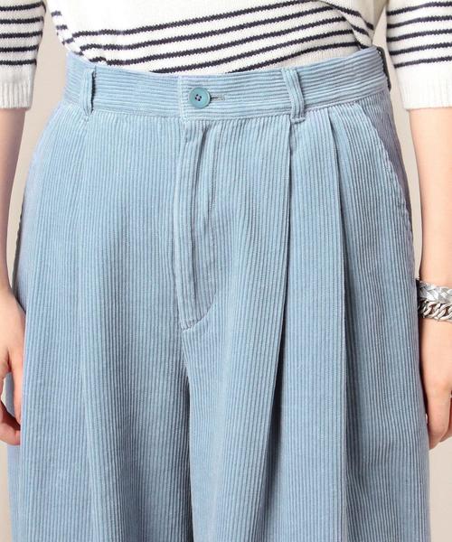 BEAUTY&YOUTH UNITED ARROWS（ビューティーアンドユースユナイテッドアローズ）の「BY コーデュロイタックワイドパンツ◆（その他パンツ・レディース・ダークブラウン/ライトブルー/ワインレッド/イエロー/ターコイズブルー・SMALL/MEDIUM）」の16枚目の写真