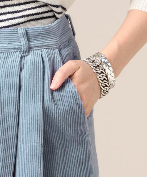 BEAUTY&YOUTH UNITED ARROWS（ビューティーアンドユースユナイテッドアローズ）の「BY コーデュロイタックワイドパンツ◆（その他パンツ・レディース・ダークブラウン/ライトブルー/ワインレッド/イエロー/ターコイズブルー・SMALL/MEDIUM）」の6枚目の写真