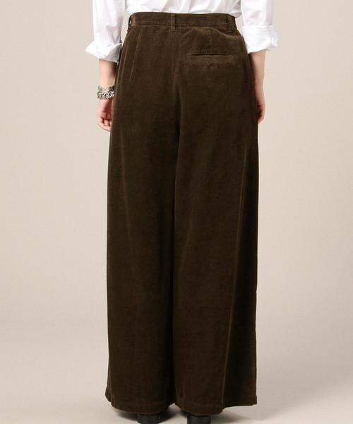 BEAUTY&YOUTH UNITED ARROWS（ビューティーアンドユースユナイテッドアローズ）の「BY コーデュロイタックワイドパンツ◆（その他パンツ・レディース・ダークブラウン/ライトブルー/ワインレッド/イエロー/ターコイズブルー・SMALL/MEDIUM）」の10枚目の写真