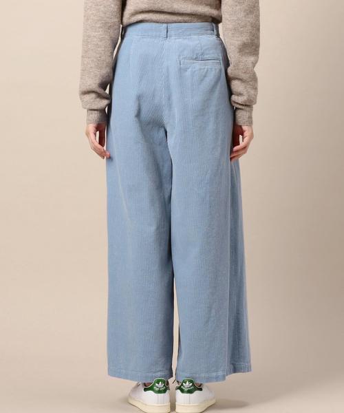 BEAUTY&YOUTH UNITED ARROWS（ビューティーアンドユースユナイテッドアローズ）の「BY コーデュロイタックワイドパンツ◆（その他パンツ・レディース・ダークブラウン/ライトブルー/ワインレッド/イエロー/ターコイズブルー・SMALL/MEDIUM）」の20枚目の写真