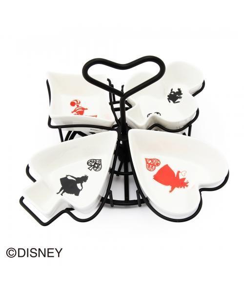 Afternoon Tea アフタヌーンティー の Ef23 トランプモチーフスタンド付きプレート4枚セット ディズニーコレクション アリス 食器 Wear