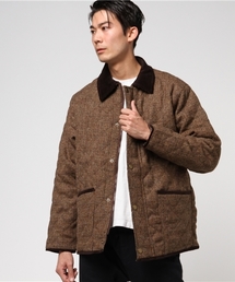 Peregrine ハリスツイード ツイードブルゾン M イギリス製 HARRIS TWEED [ハリスツイード]英国製 キルティングジャケット