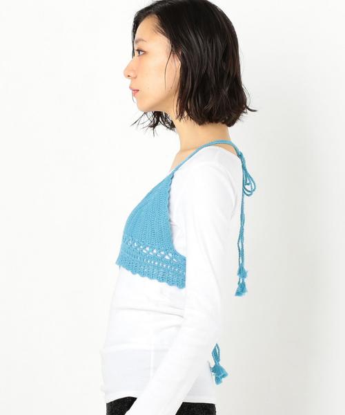 Another Edition（アナザーエディション）の「カギバリニットCAMI ◆（ニット/セーター・レディース・ホワイト/ライトブルー/その他1・FREE）」の15枚目の写真