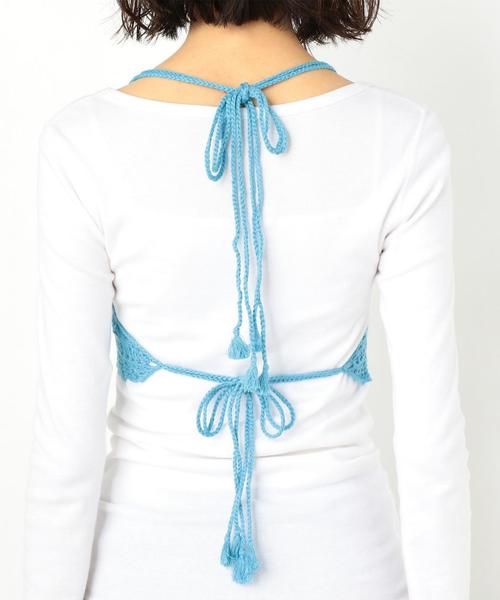 Another Edition（アナザーエディション）の「カギバリニットCAMI ◆（ニット/セーター・レディース・ホワイト/ライトブルー/その他1・FREE）」の17枚目の写真