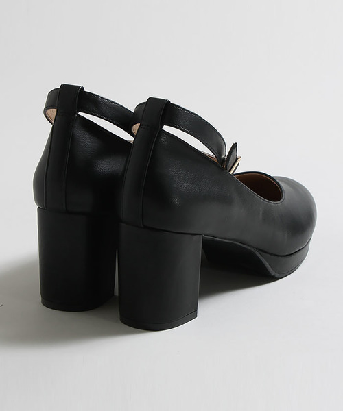 WEGO（ウィゴー）の「WEGO/ストラップパンプス（パンプス・レディース・ブラック/インディゴブルー/キャメル/グレー/レッド/ピンク・LARGE/MEDIUM）」の8枚目の写真