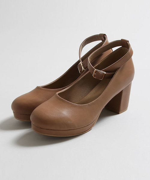 WEGO（ウィゴー）の「WEGO/ストラップパンプス（パンプス・レディース・ブラック/インディゴブルー/キャメル/グレー/レッド/ピンク・LARGE/MEDIUM）」の17枚目の写真