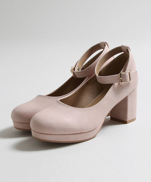 WEGO（ウィゴー）の「WEGO/ストラップパンプス（パンプス・レディース・ブラック/インディゴブルー/キャメル/グレー/レッド/ピンク・LARGE/MEDIUM）」の18枚目の写真