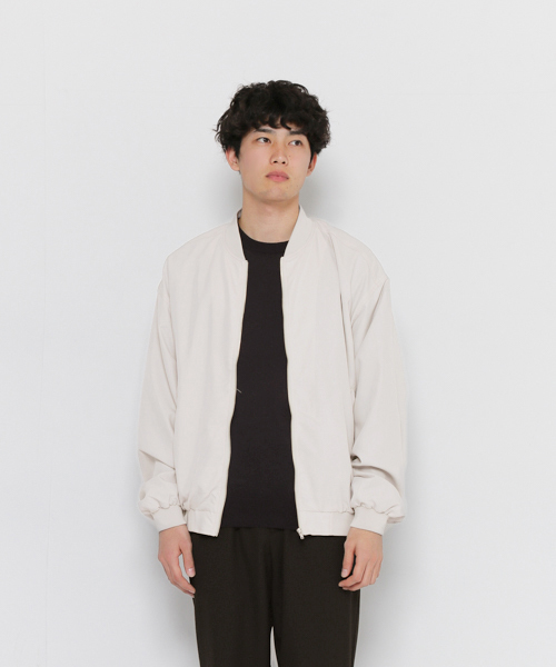 SENSE OF PLACE by URBAN RESEARCH(センスオブプレイスバイアーバンリサーチ)の「モダールブルゾン(その他アウター・メンズ・ブラック/ライトグレー/グリーン・LARGE/MEDIUM)」の2枚目の写真