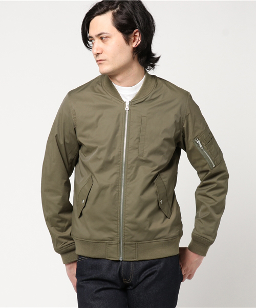 WEGO（ウィゴー）の「WEGO/ストレッチMA-1（MA-1・メンズ・ブラック/その他1/カーキ/ベージュ・MEDIUM/LARGE）」の21枚目の写真