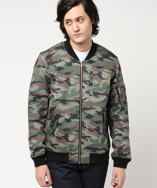 WEGO（ウィゴー）の「WEGO/ストレッチMA-1（MA-1・メンズ・ブラック/その他1/カーキ/ベージュ・MEDIUM/LARGE）」の22枚目の写真