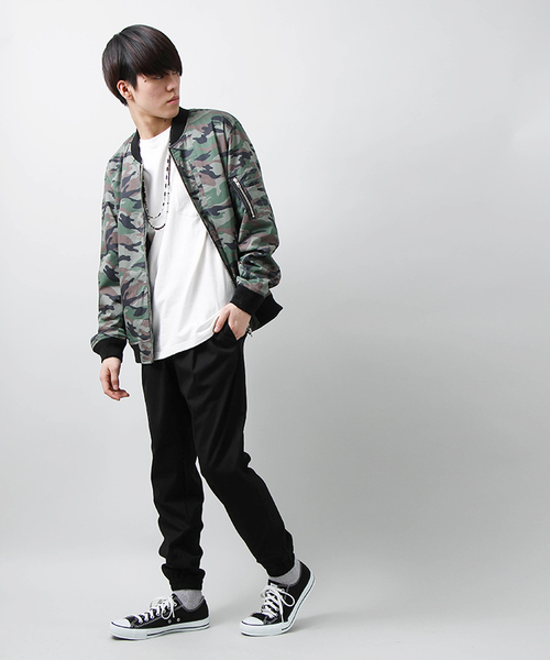 WEGO（ウィゴー）の「WEGO/ストレッチMA-1（MA-1・メンズ・ブラック/その他1/カーキ/ベージュ・MEDIUM/LARGE）」の16枚目の写真