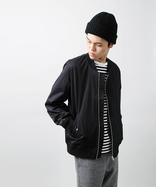 WEGO（ウィゴー）の「WEGO/ストレッチMA-1（MA-1・メンズ・ブラック/その他1/カーキ/ベージュ・MEDIUM/LARGE）」の17枚目の写真