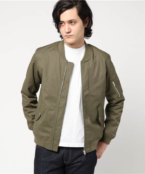 WEGO（ウィゴー）の「WEGO/ストレッチMA-1（MA-1・メンズ・ブラック/その他1/カーキ/ベージュ・MEDIUM/LARGE）」の7枚目の写真