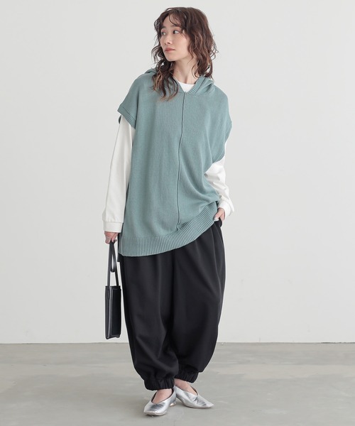 n'OrLABEL（ノアールレーベル）の「『アラビアンサルエルパンツ』（その他パンツ・レディース・ブラック/オリーブ/チャコールグレー/ネイビー・FREE）」の16枚目の写真