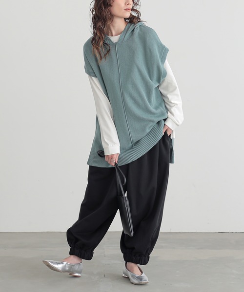 n'OrLABEL（ノアールレーベル）の「『アラビアンサルエルパンツ』（その他パンツ・レディース・ブラック/オリーブ/チャコールグレー/ネイビー・FREE）」の15枚目の写真