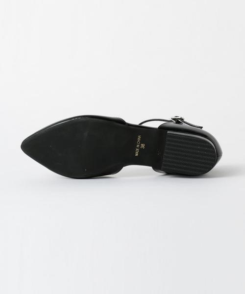 BEAUTY&YOUTH UNITED ARROWS（ビューティーアンドユースユナイテッドアローズ）の「BY レザーVスリット アンクルストラップパンプス ◆（パンプス・レディース・ブラック・37/36/36h/37h/38）」の3枚目の写真