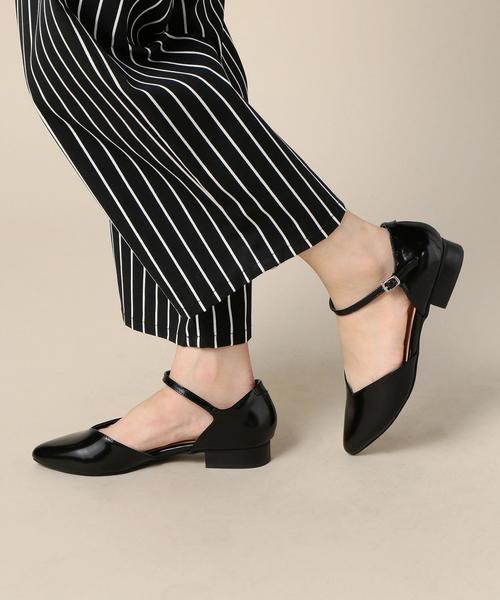 BEAUTY&YOUTH UNITED ARROWS（ビューティーアンドユースユナイテッドアローズ）の「BY レザーVスリット アンクルストラップパンプス ◆（パンプス・レディース・ブラック・37/36/36h/37h/38）」の8枚目の写真