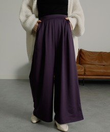 RANAN（ラナン）の「［低身長サイズ有］裏起毛ロングフレアワイドパンツ（スラックス）」