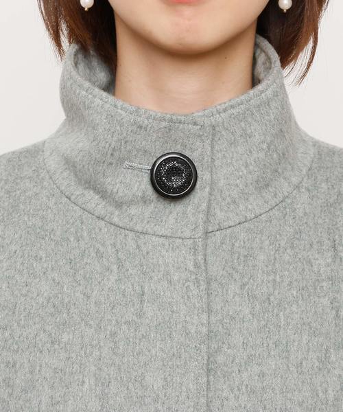 PourVous(プールヴー)の「ハイネックビジューコート(その他アウター・レディース・グレー/ブラック・L/XL/M)」の10枚目の写真