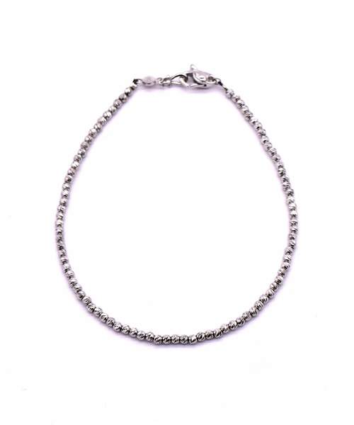 LION HEART（ライオンハート）の「【生産終了モデル】LH Petite Modern ハニーカットボールブレスレット/クリップ/Mサイズ（ブレスレット・メンズ・イエローゴールド/ゴールド系その他/ホワイトゴールド・18cm）」の3枚目の写真