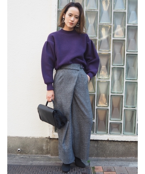 MURUA（ムルーア）の「フロントクロスワイドパンツ（その他パンツ・レディース・その他/その他1・1/2）」の5枚目の写真