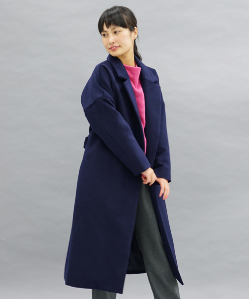 koe（コエ）の「ガウンコート（ダウンジャケット/コート・レディース・キャメル/ネイビー/グレー・M/L/S）」の3枚目の写真