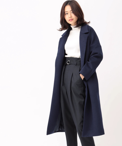 koe（コエ）の「ガウンコート（ダウンジャケット/コート・レディース・キャメル/ネイビー/グレー・M/L/S）」の4枚目の写真