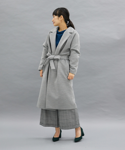 koe（コエ）の「ガウンコート（ダウンジャケット/コート・レディース・キャメル/ネイビー/グレー・M/L/S）」の6枚目の写真