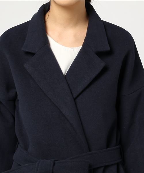 koe（コエ）の「ガウンコート（ダウンジャケット/コート・レディース・キャメル/ネイビー/グレー・M/L/S）」の14枚目の写真