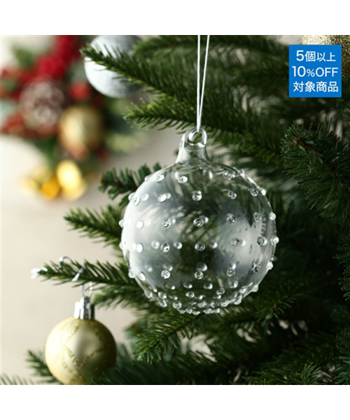 Francfranc フランフラン の ガラス オーナメント ドット クリア インテリア雑貨 Wear