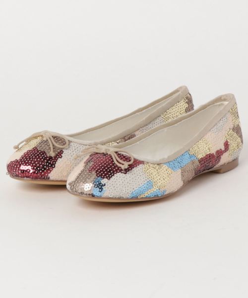 mio notis（ミオノティス）の「ボロネーゼ製法スパンコールバレエ（バレエシューズ・レディース・シルバー/マルチ/ブラック/ピンク・38/39/36/37/35）」の7枚目の写真