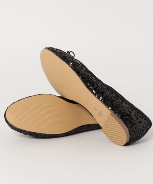 mio notis（ミオノティス）の「ボロネーゼ製法スパンコールバレエ（バレエシューズ・レディース・シルバー/マルチ/ブラック/ピンク・38/39/36/37/35）」の6枚目の写真