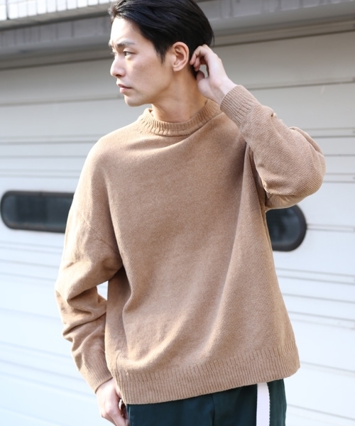 niko and...(ニコアンド)の「NモールBIGプルオーバーニット【niko and ...】(ニット/セーター・メンズ・ベージュ/カーキ/ネイビー・MEDIUM/LARGE)」の2枚目の写真