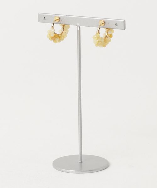 TONE SELECT GOODS(トーンセレクトグッズ)の「【marinaJEWELRY】AAA Yellow Opal pave earring(イヤリング・レディース・イエロー・FREE)」の2枚目の写真