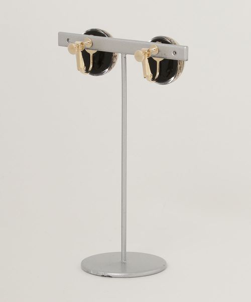 natural couture（ナチュラルクチュール）の「まん丸イヤリング（イヤリング・レディース・アイボリー/ミント/ブラック・FREE）」の4枚目の写真