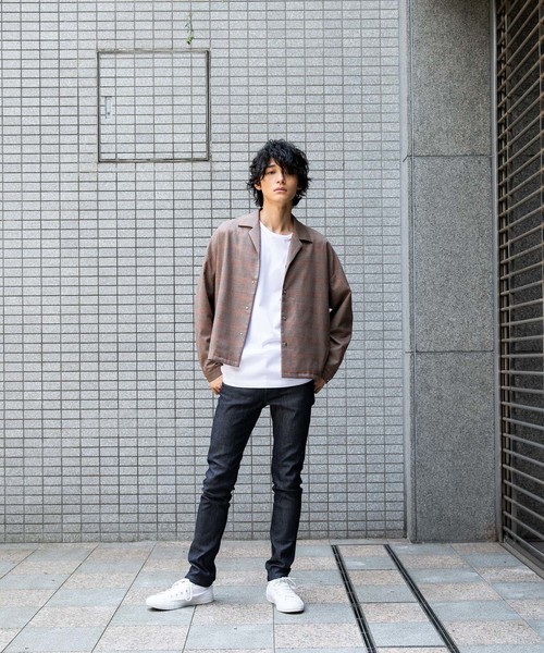 STUDIOUS（ステュディオス）の「【STUDIOUS】オープンカラーコーチジャケットブルゾン（ブルゾン・メンズ・キャメル/ベージュ/ブラック/グレー・1/2/3）」の5枚目の写真