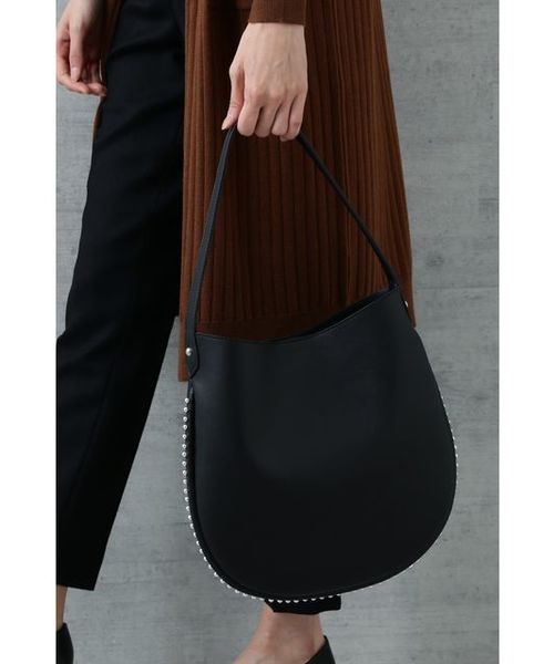 NATURAL BEAUTY BASIC（ナチュラルビューティーベーシック）の「【雑誌掲載】サイドラウンドショルダー（ショルダーバッグ・レディース・ブラック/ボルドー・ﾌﾘ-）」の3枚目の写真