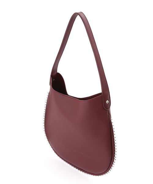 NATURAL BEAUTY BASIC（ナチュラルビューティーベーシック）の「【雑誌掲載】サイドラウンドショルダー（ショルダーバッグ・レディース・ブラック/ボルドー・ﾌﾘ-）」の7枚目の写真