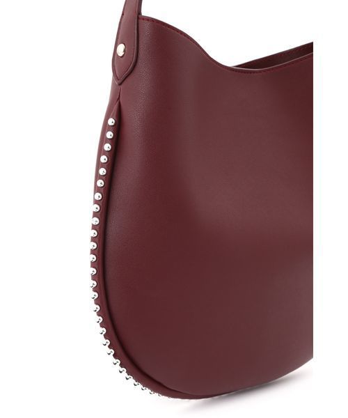 NATURAL BEAUTY BASIC（ナチュラルビューティーベーシック）の「【雑誌掲載】サイドラウンドショルダー（ショルダーバッグ・レディース・ブラック/ボルドー・ﾌﾘ-）」の8枚目の写真