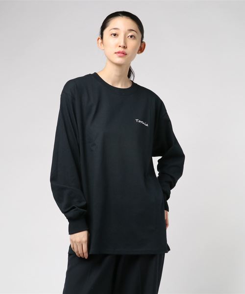 Torenia(トレニア)の「Torenia/トレニア/フラワーロンTEE(Tシャツ/カットソー・レディース・ホワイト/ブラック/オレンジ・LARGE/MEDIUM)」の4枚目の写真