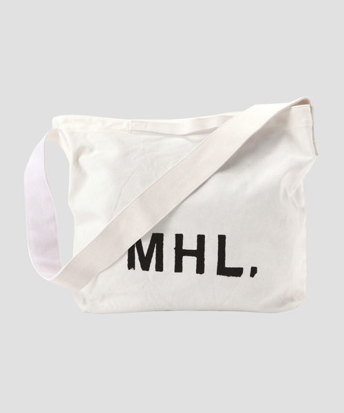 MHL.(エムエイチエル)の「HEAVY COTTON CANVAS(ショルダーバッグ)」|ホワイト