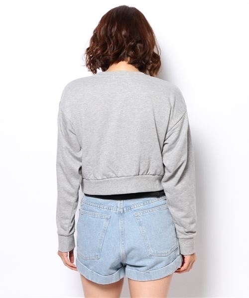 WEGO（ウィゴー）の「WEGO/オーロラワッペンスウェット（スウェット・レディース・ブラック/杢グレー/グリーン/ネイビー・FREE）」の7枚目の写真