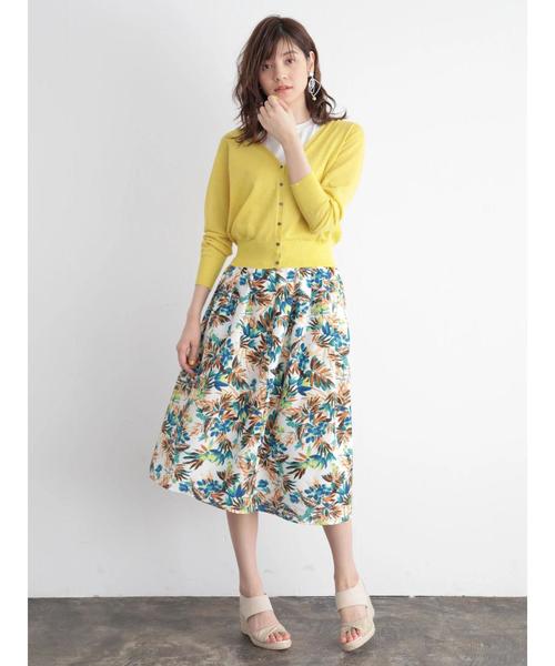 YECCA VECCA(イェッカヴェッカ)の「P.ラメVネックニットカ-ディガン(カーディガン/ボレロ・レディース・ライトグレー/ネイビー/イエロー/ライトベージュ・FREE)」の10枚目の写真