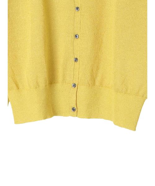 YECCA VECCA(イェッカヴェッカ)の「P.ラメVネックニットカ-ディガン(カーディガン/ボレロ・レディース・ライトグレー/ネイビー/イエロー/ライトベージュ・FREE)」の18枚目の写真